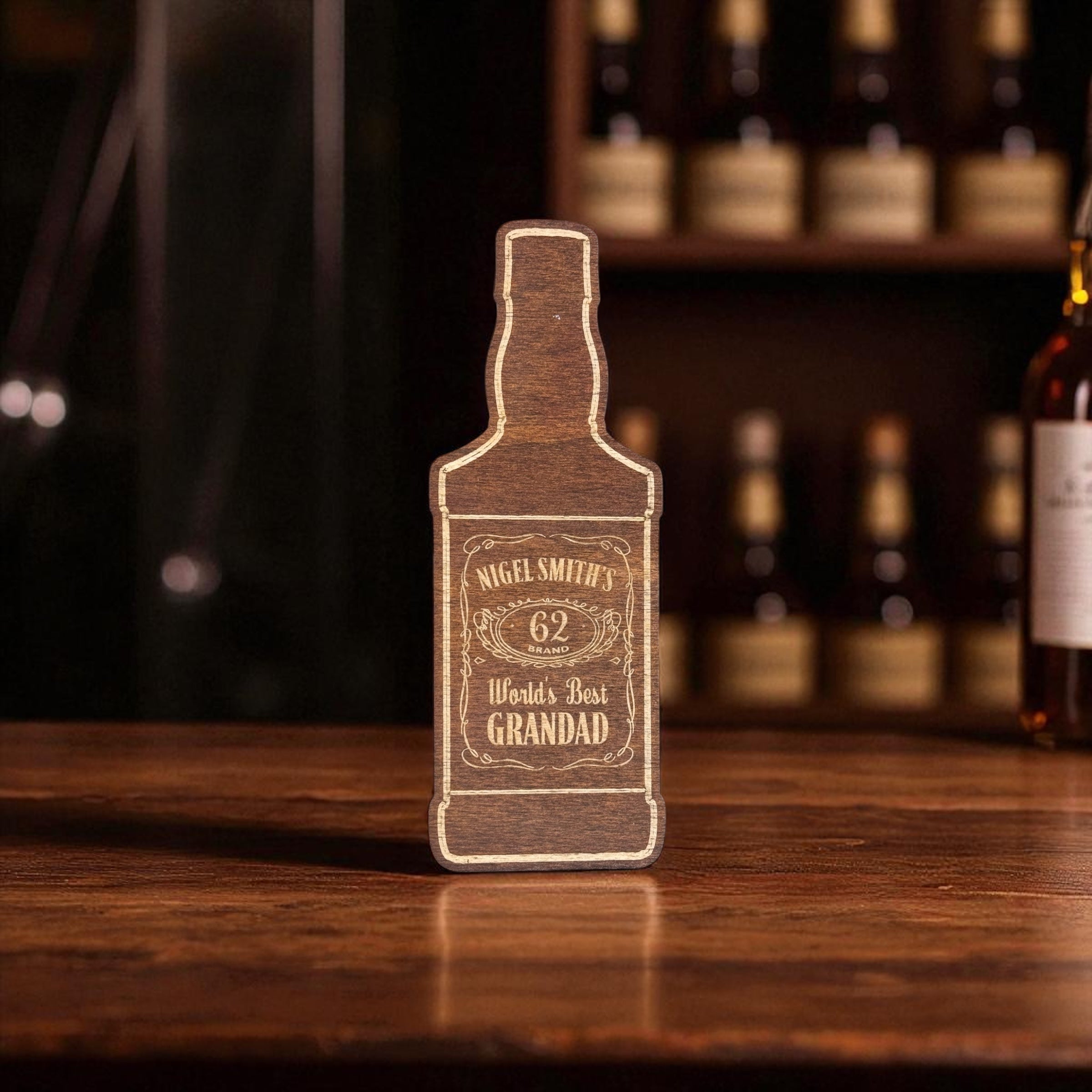 Personalised Spirit Bottle Sign