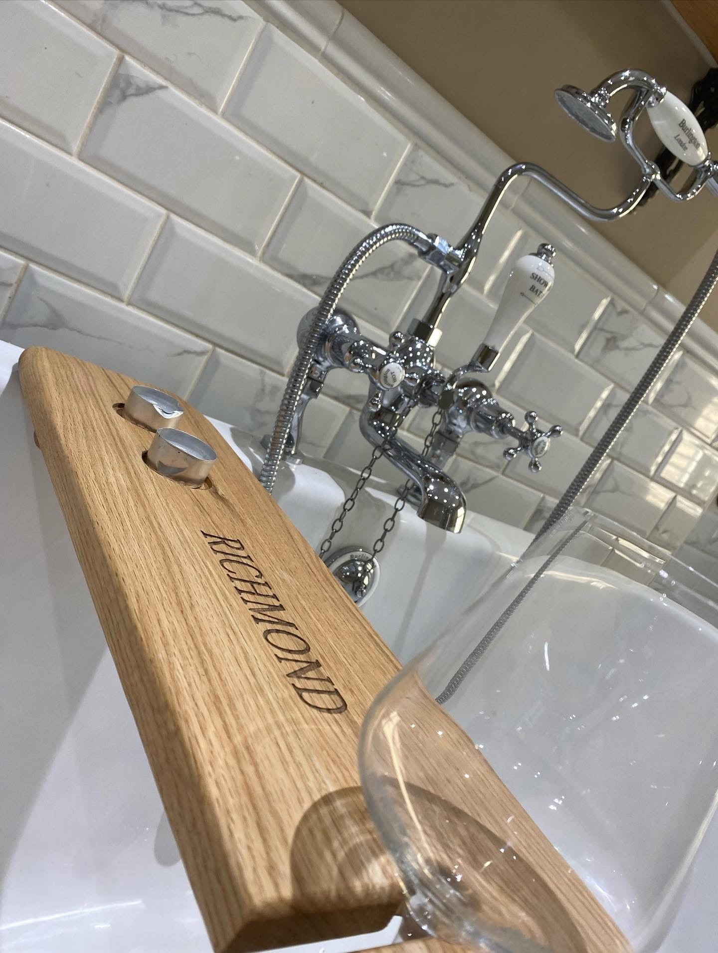 Solid Oak Bath Board