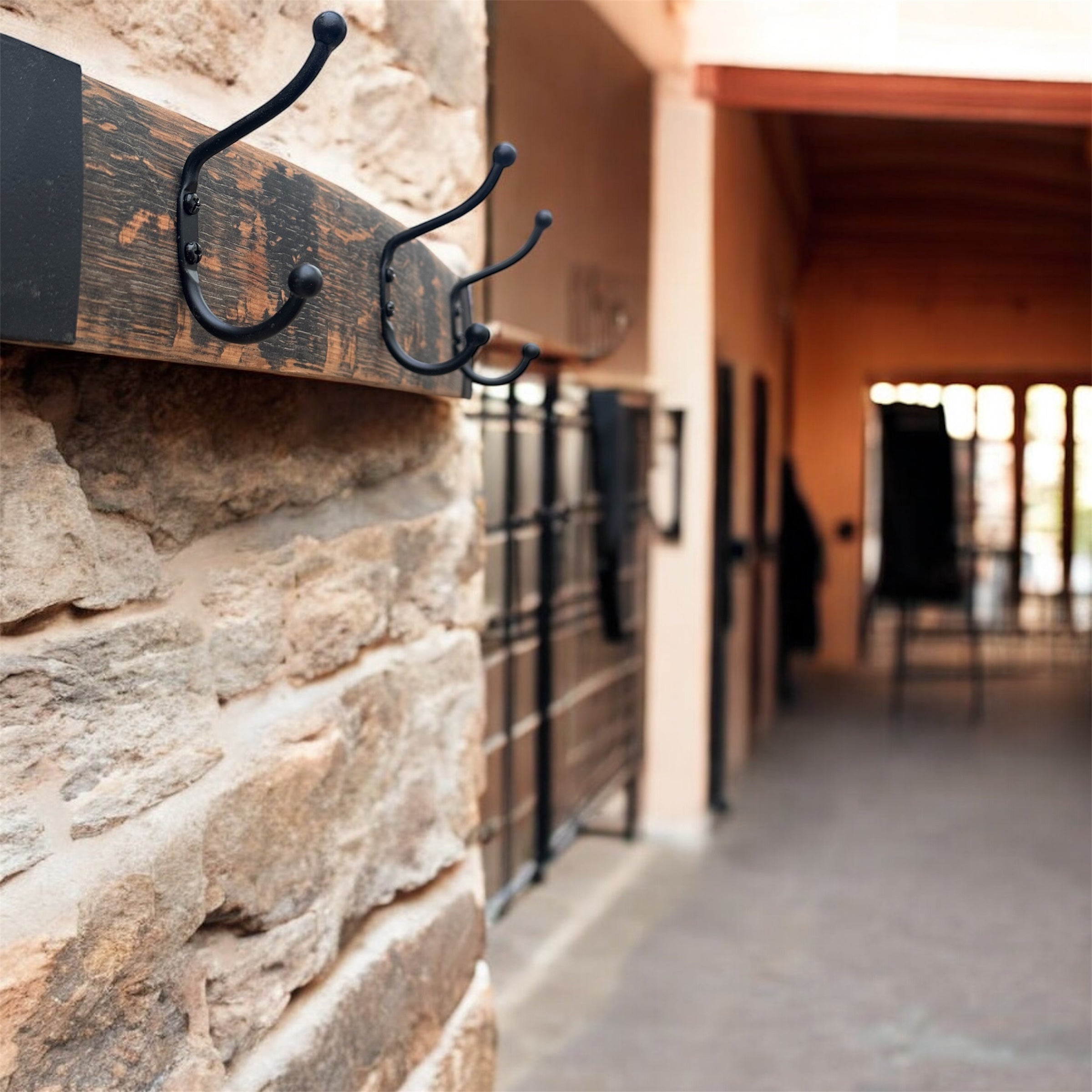 Barrel Stave Coat Hooks